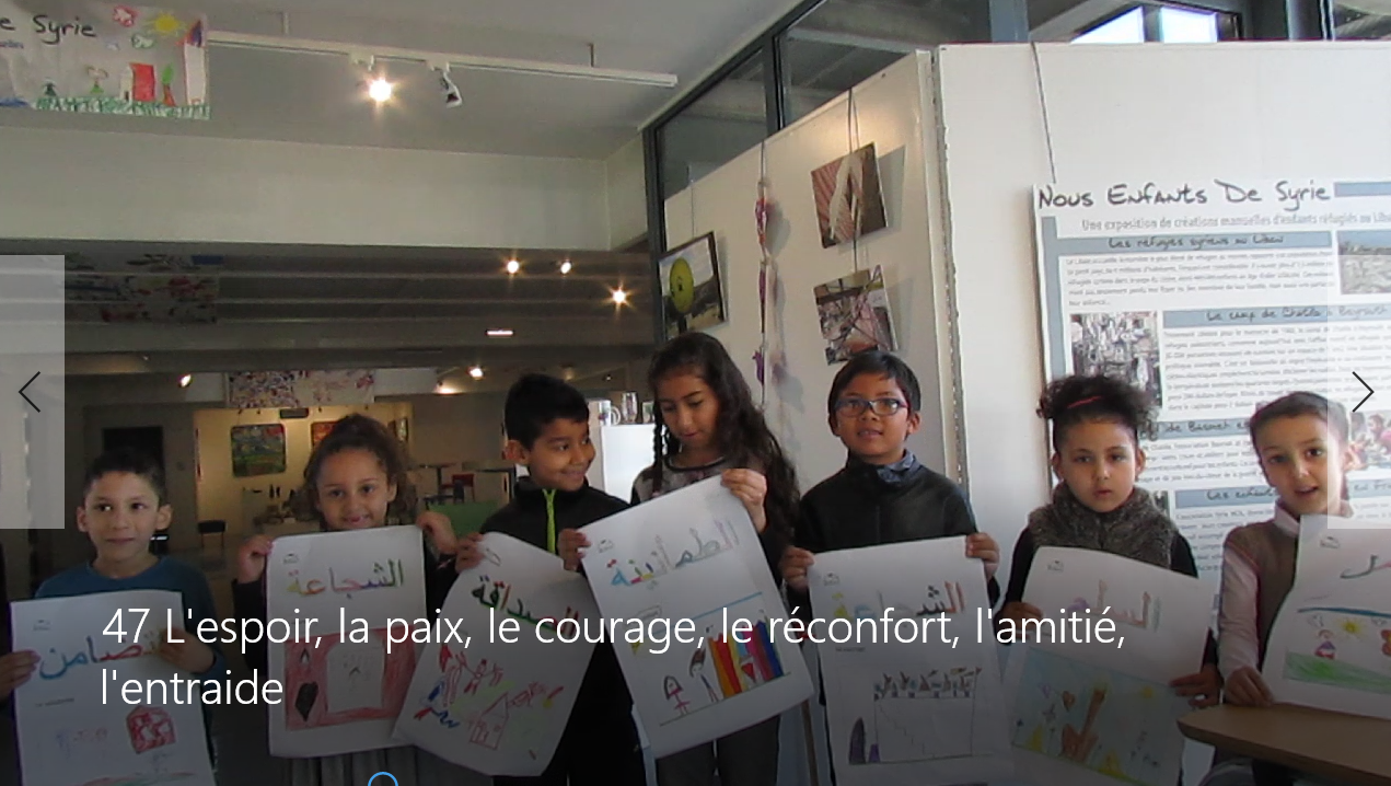 Messages de soutien aux enfants syriens