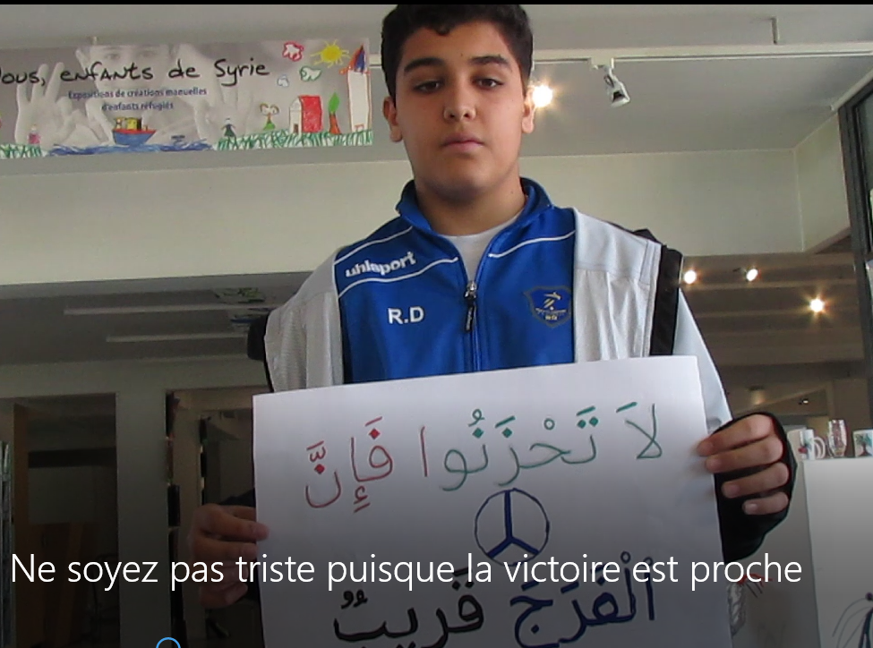 Messages de soutien aux enfants syriens