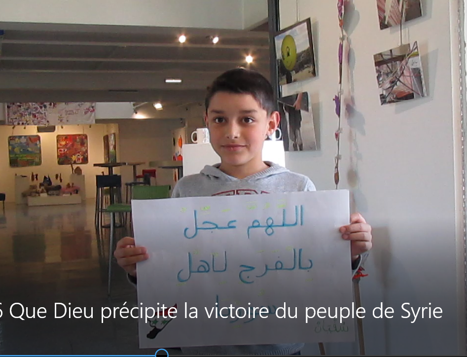 Messages de soutien aux enfants syriens