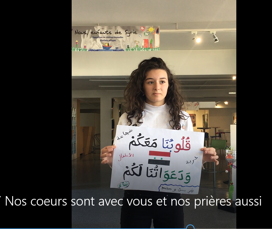 Messages de soutien aux enfants syriens