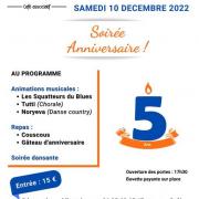 Affiche 5 ans du Café Associatif