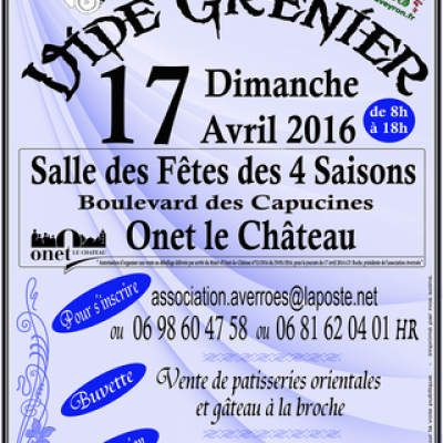 Affiche Vide-Greniers 2016