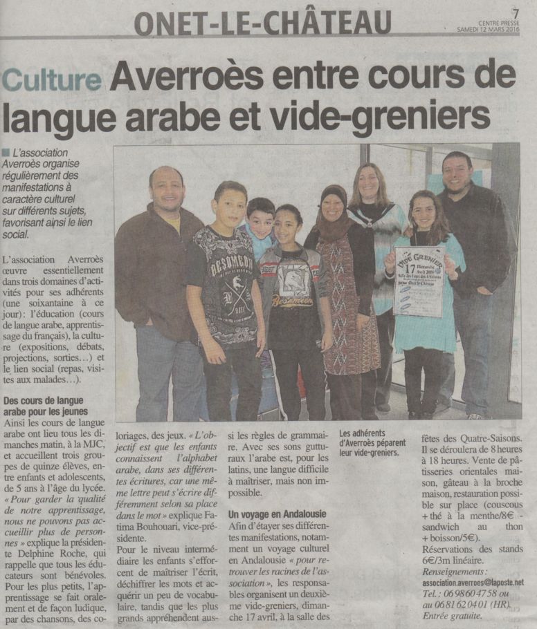 2ème vide-greniers - Centre-Presse / 12 mars 2016
