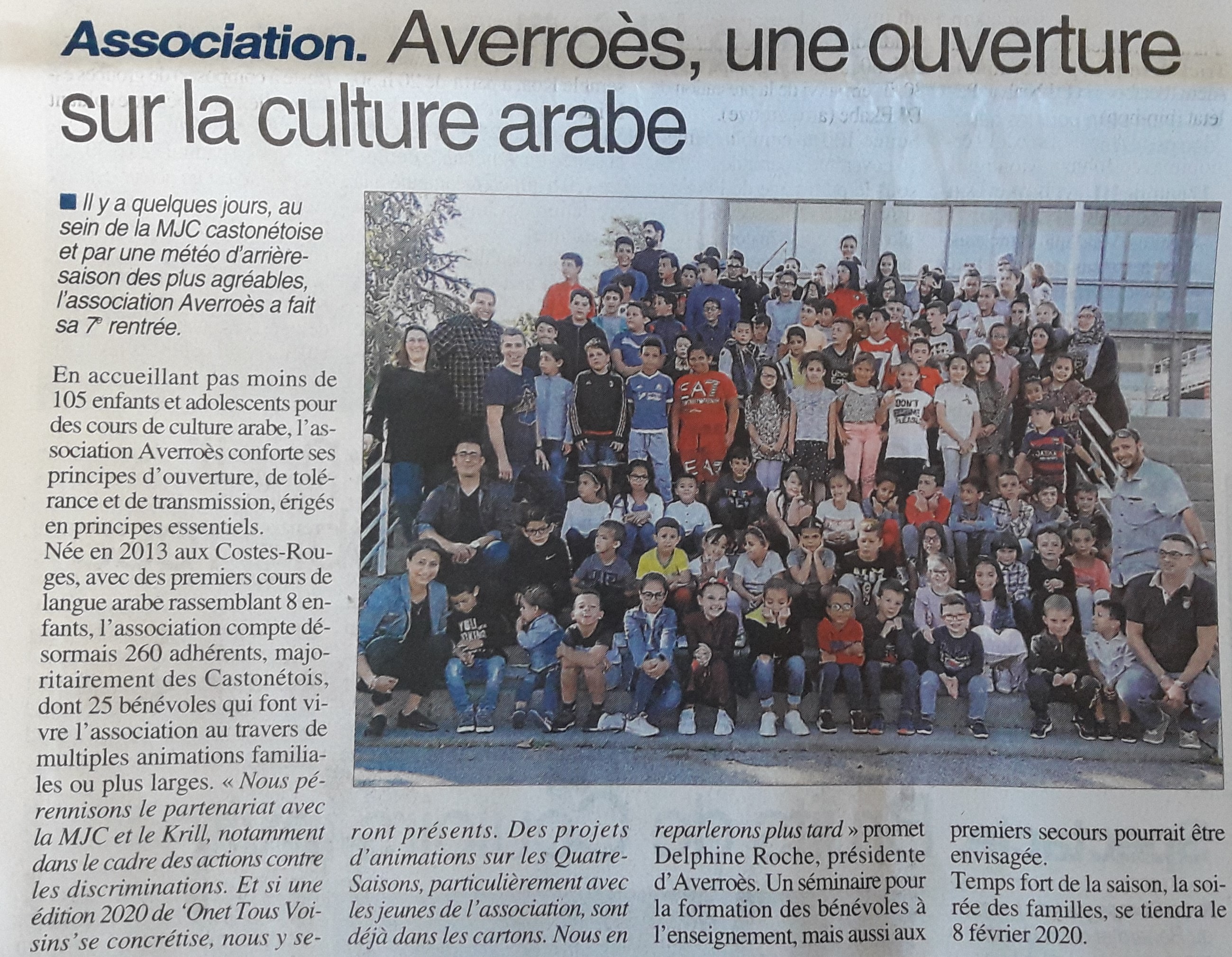 Cours d'arabe - Centre-Presse 2-10-2019