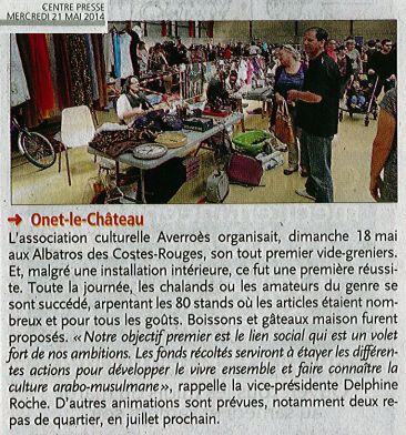 1er Vide-grenier - Centre-Presse / 21 mai 2014