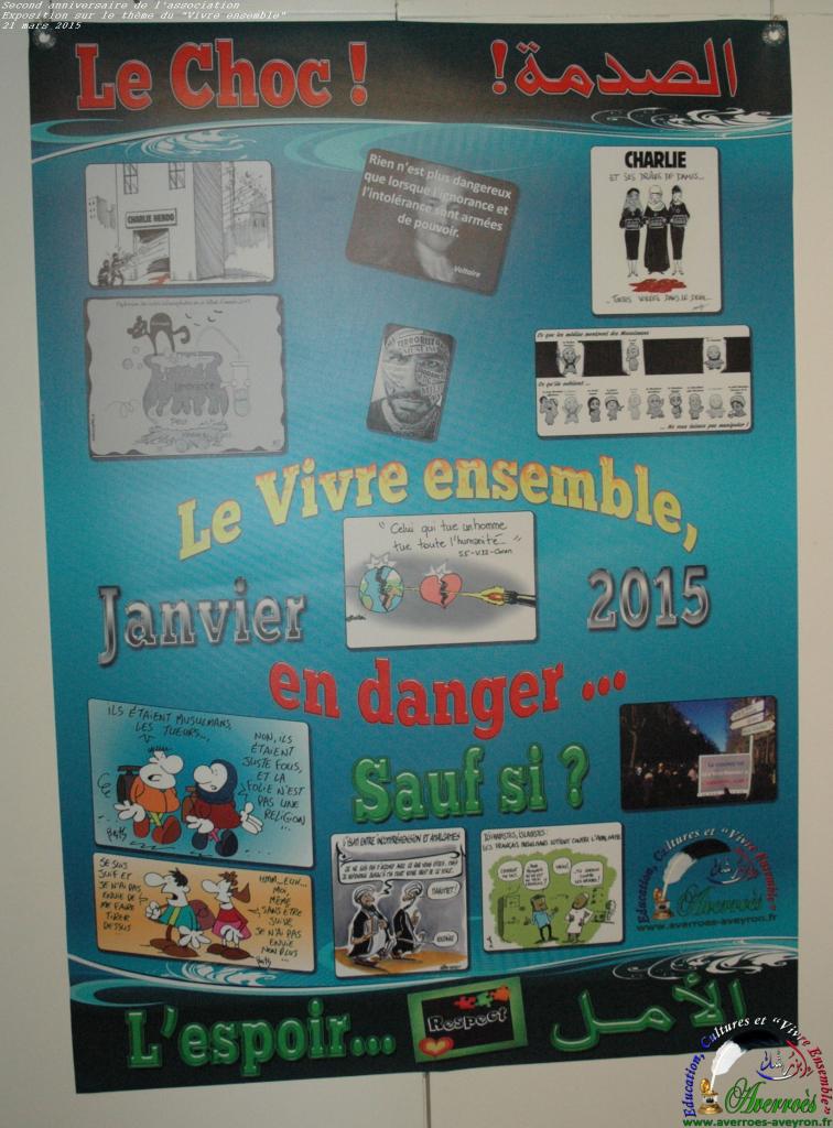 Entre choc et espoir, l'affiche réalisée après janvier 2015