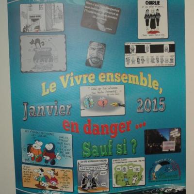 Entre choc et espoir, l'affiche réalisée après janvier 2015