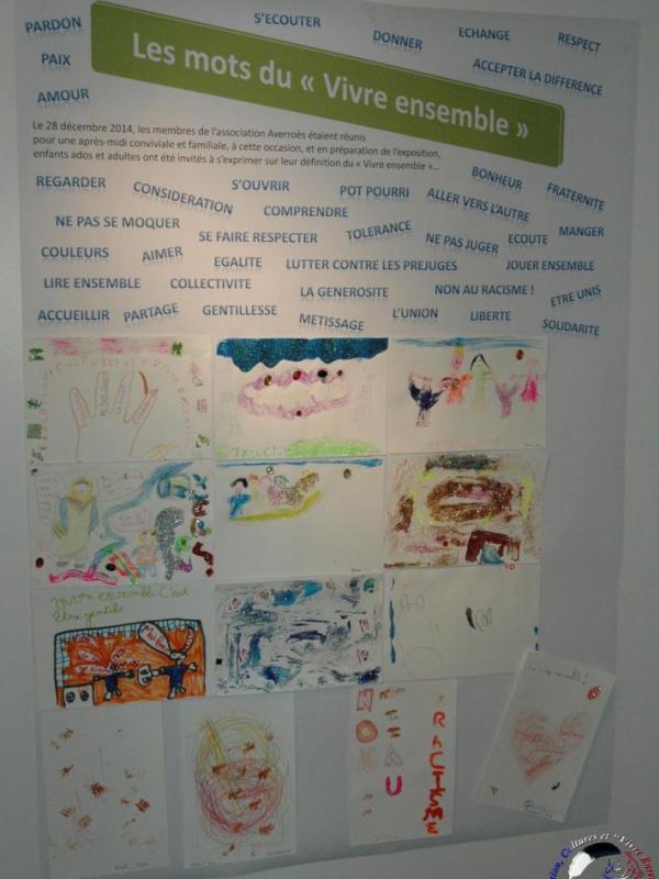 Les mots du vivre ensemble, dessins réalisés en décembre 2014
