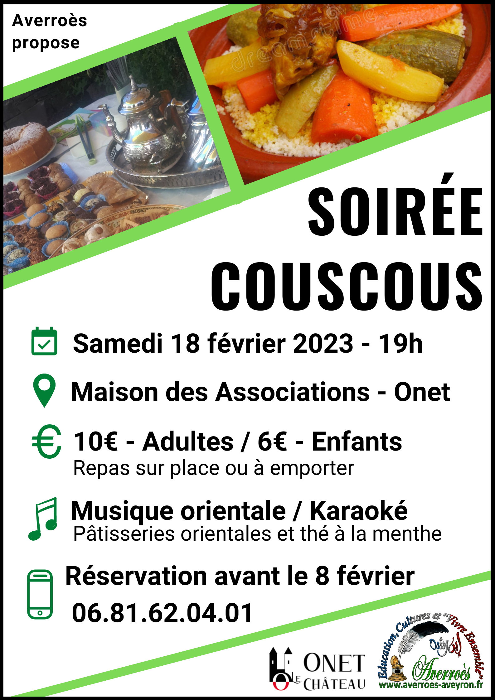 Flyers Soirée Couscous 2023