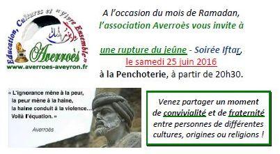 Soirée Iftar - 25 juin 2016