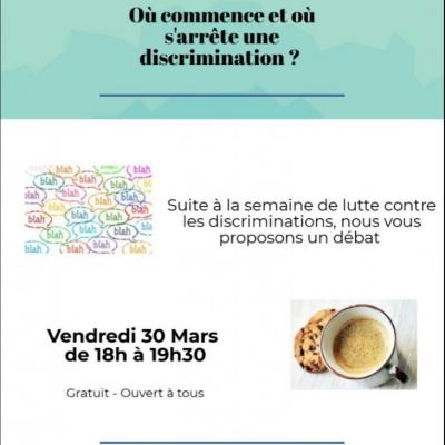 Vendredi 30 mars 2018 : Café débat 