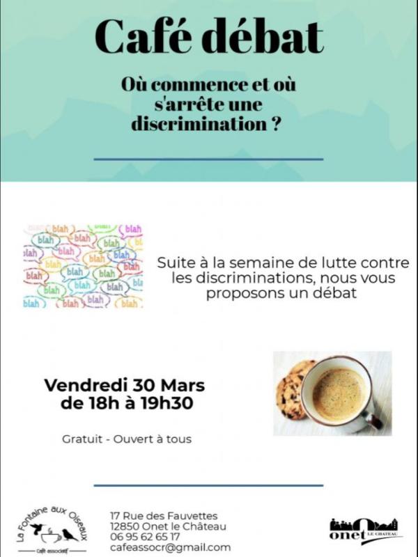 Vendredi 30 mars 2018 : Café débat 