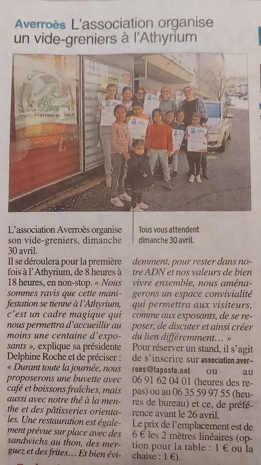 Vide-greniers - Centre Presse 27/04/2023