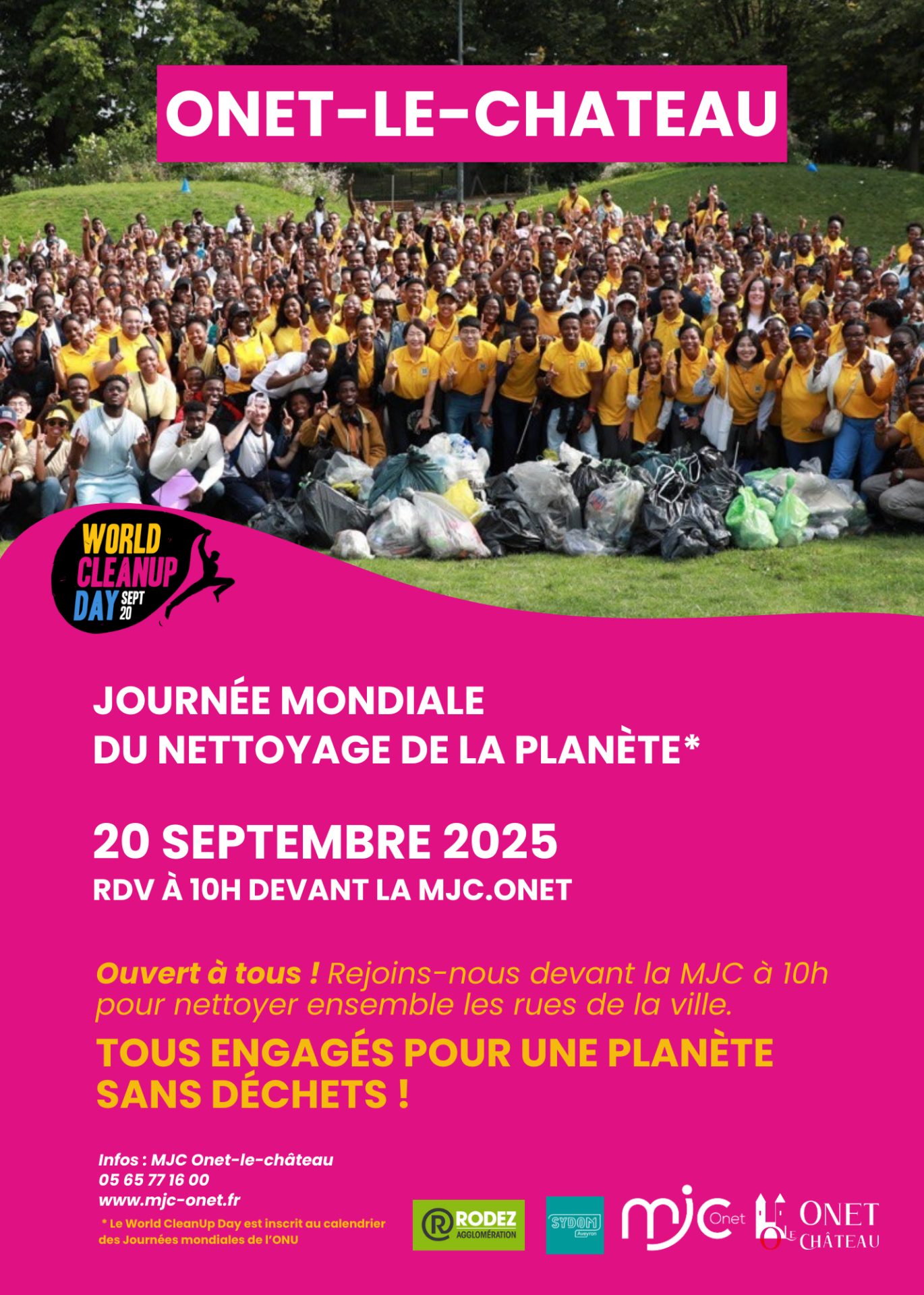 Wordl Clean Up Day avec la MJC d'Onet-le-Château
